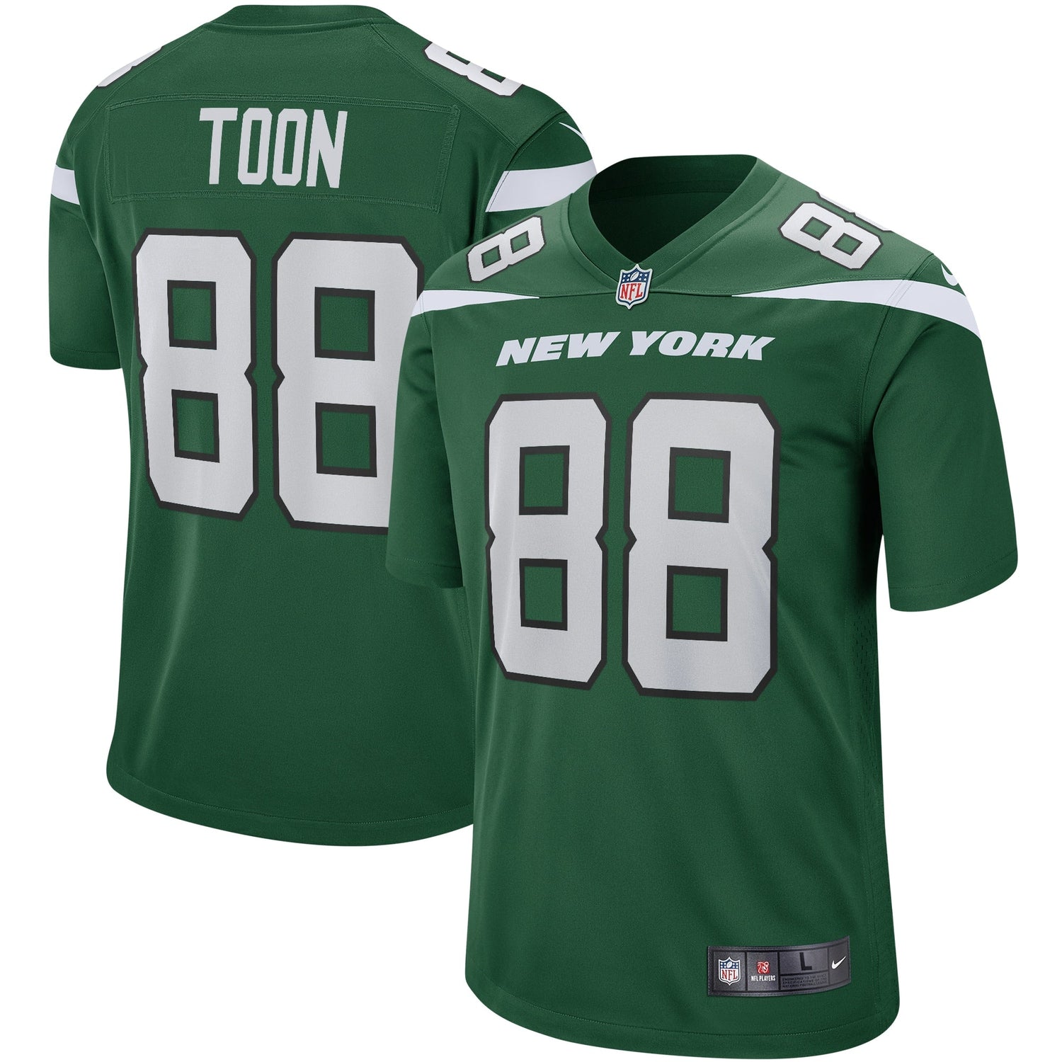 Al Toon New York Jets Nike Game Retired   Jersey - Gotham Green