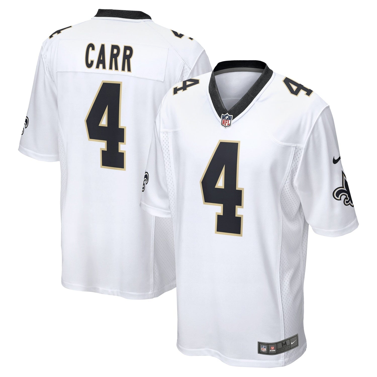 Derek Carr New Orleans Saints Nike Game   Jersey - White