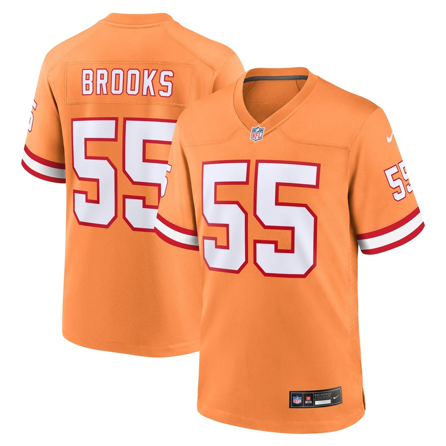 Derrick Brooks Tampa Bay Buccaneers Nike Throwback Game Jersey - Orange