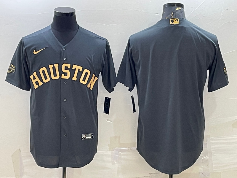 Men's Houston Astros Dark Gray  Blank Jersey