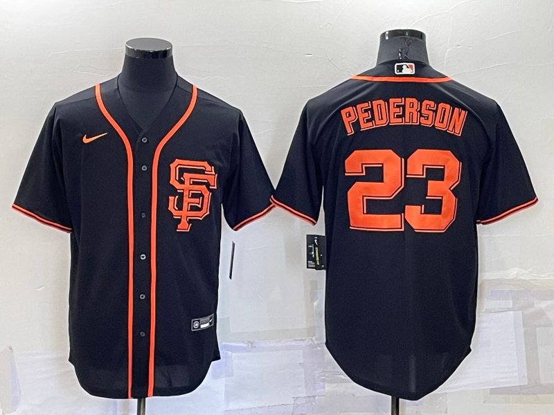 Men's San Francisco Giants Joc Pederson #23 Black Baseball Jersey