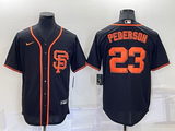 Men's San Francisco Giants Joc Pederson #23 Black Baseball Jersey