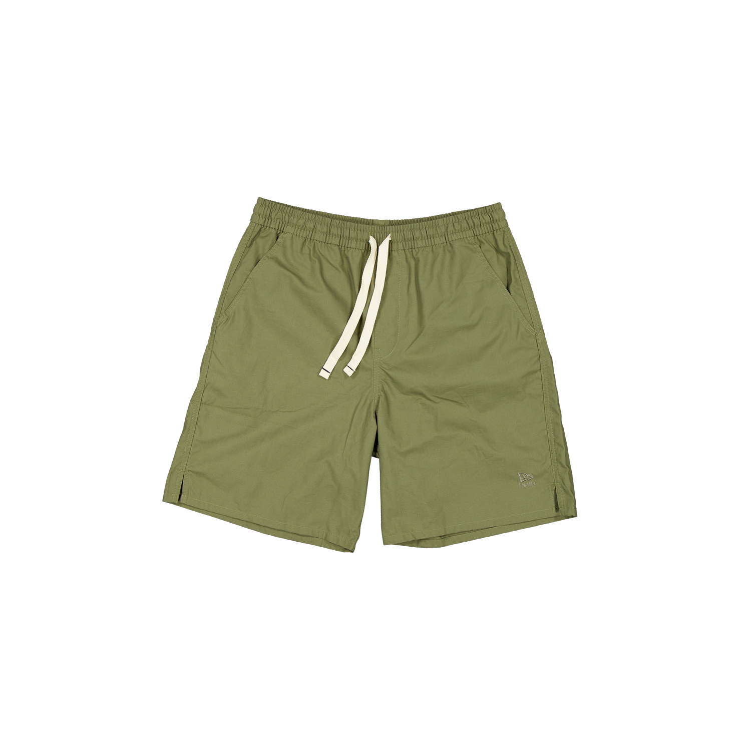 New Era Branded Loose Military Green Bark Shorts