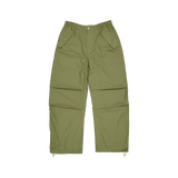 New Era Branded Loose Military Cargo Green Bark Pants