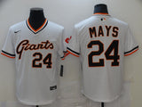 Men's San Francisco Giants Willie Mays #24 White Player Jersey