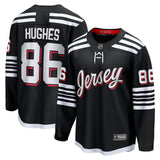 Jack Hughes New Jersey Devils   Alternate Premier Breakaway  Jersey - Black