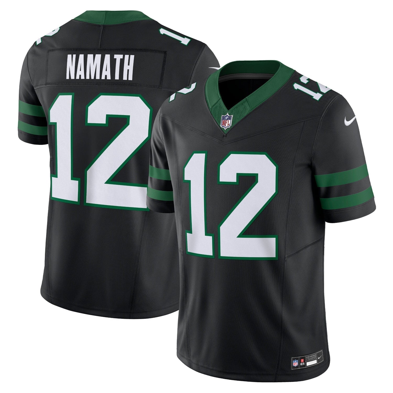 Joe Namath New York Jets Nike Alternate Vapor F.U.S.E. Limited Jersey  - Legacy Black