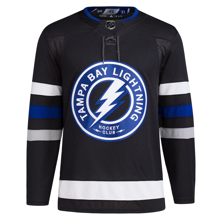 Men's Tampa Bay Lightning adidas Black Alternate Primegreen Authentic Jersey
