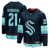 Men's Seattle Kraken Alexander Wennberg Fanatics Navy Home Breakaway Player Jersey