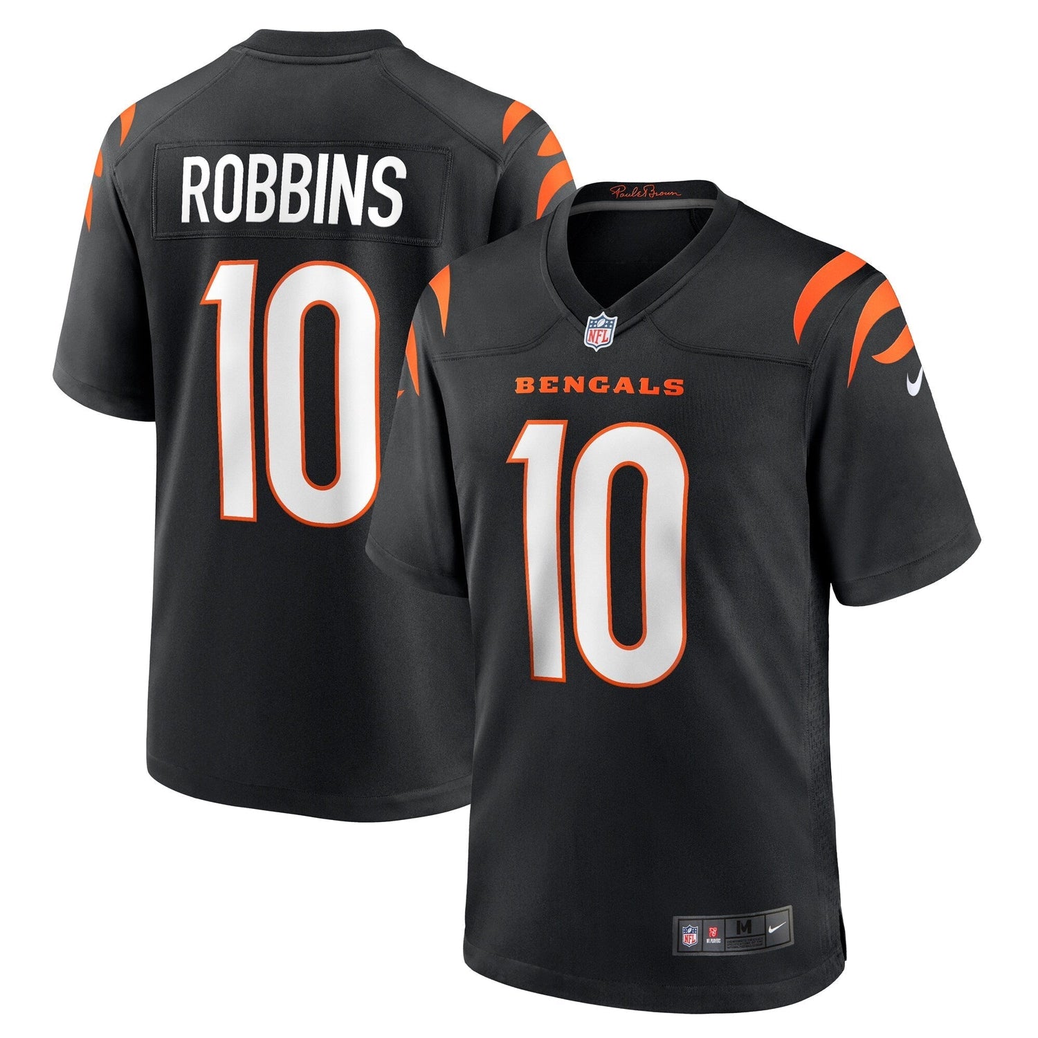 Brad Robbins Cincinnati Bengals Nike Team Game Jersey -  Black
