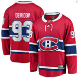 Men's Montreal Canadiens Ivan Demidov Fanatics Branded Red Home Breakaway - Player Jersey