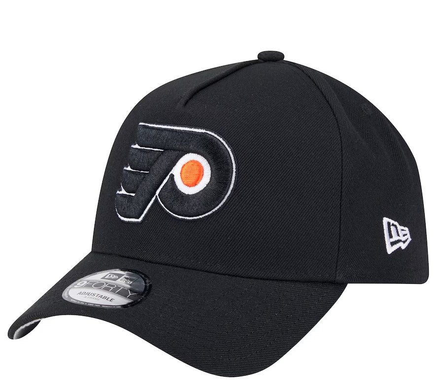 Men's Philadelphia Flyers NHL New Era Black 9Forty A-Frame Snapback Hat