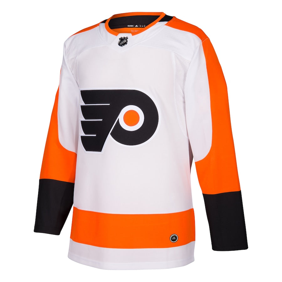 Men's Philadelphia Flyers adidas White Away Authentic Blank Jersey