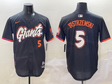 Men's San Francisco Giants Mike Yastrzemski #5 Black 2025 City Connect Limited Player Jersey