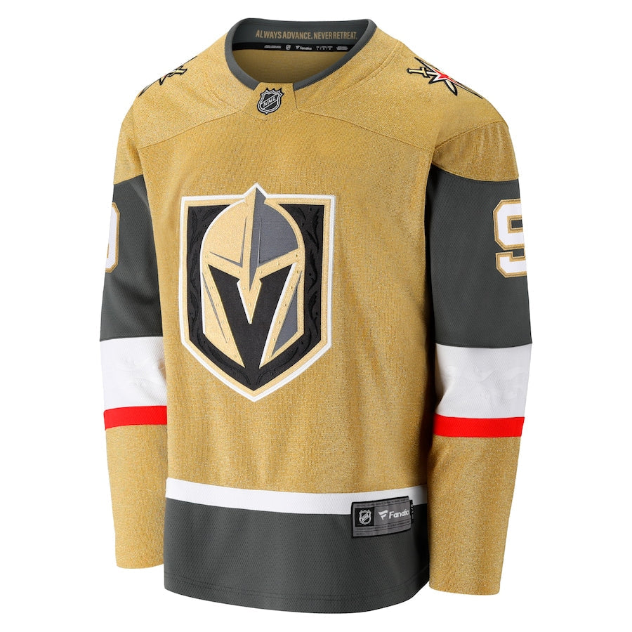 Men's Vegas Golden Knights Jack Eichel Fanatics Gold Alternate Premier Breakaway Player Jersey