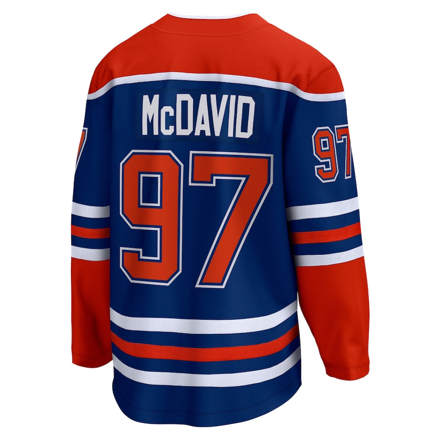 Connor McDavid Edmonton Oilers   Home Premier Breakaway  Jersey - Royal