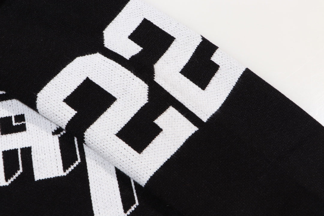 AMIRI 2024 Bew Sweater With Large 22-letter logo on back-Black