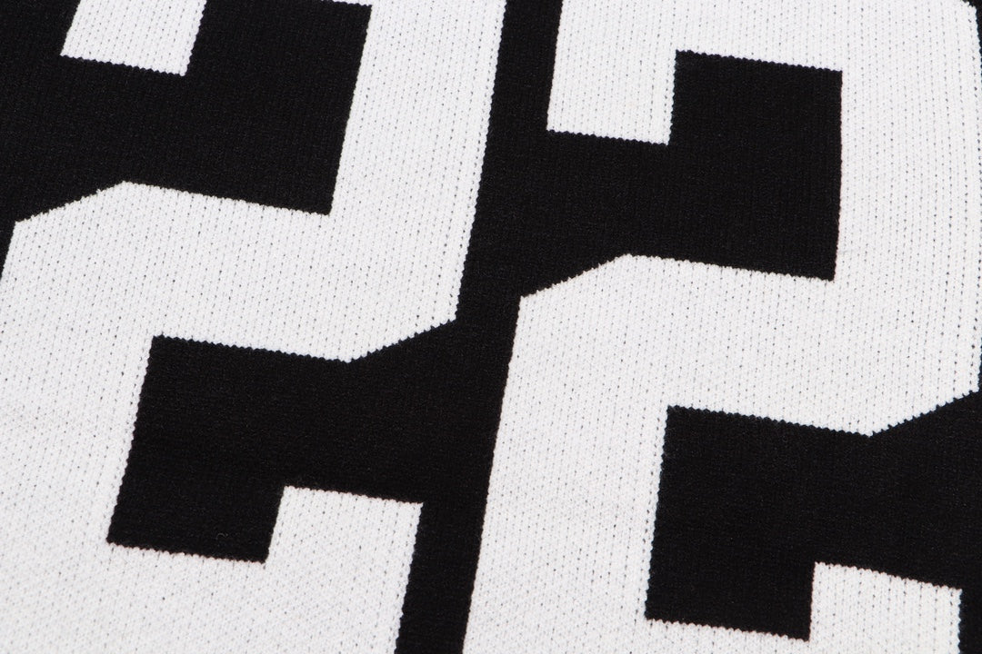 AMIRI 2024 Bew Sweater With Large 22-letter logo on back-Black