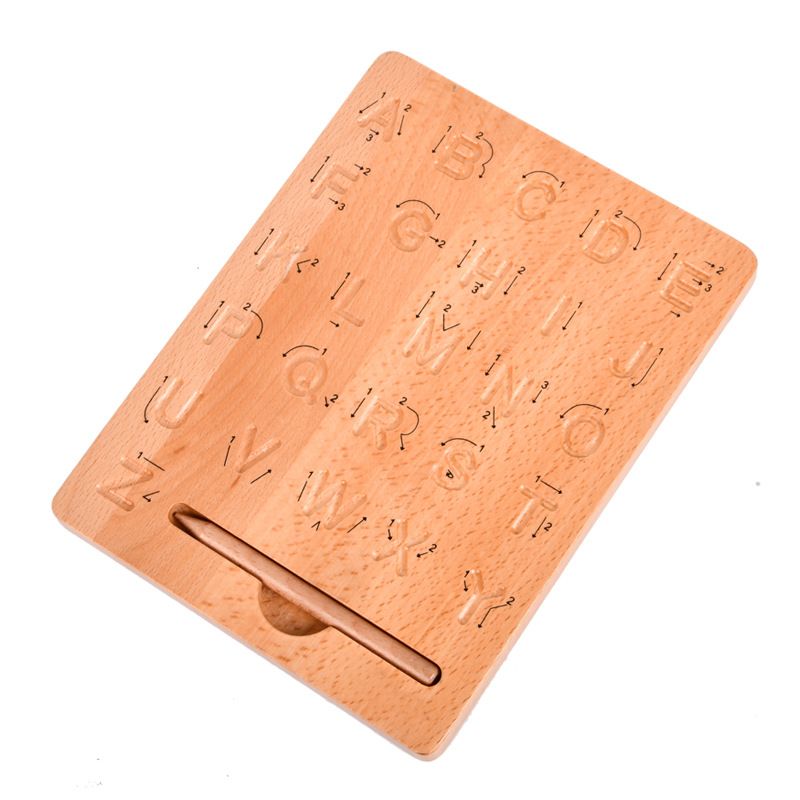 Children's Wooden Grooved Braille Board