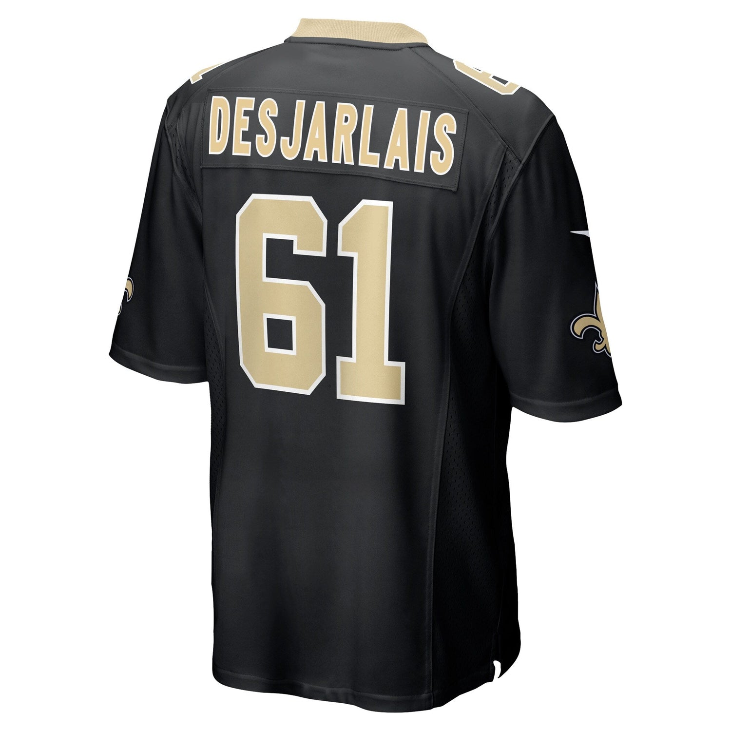 Drew Desjarlais New Orleans Saints Nike Game   Jersey - Black