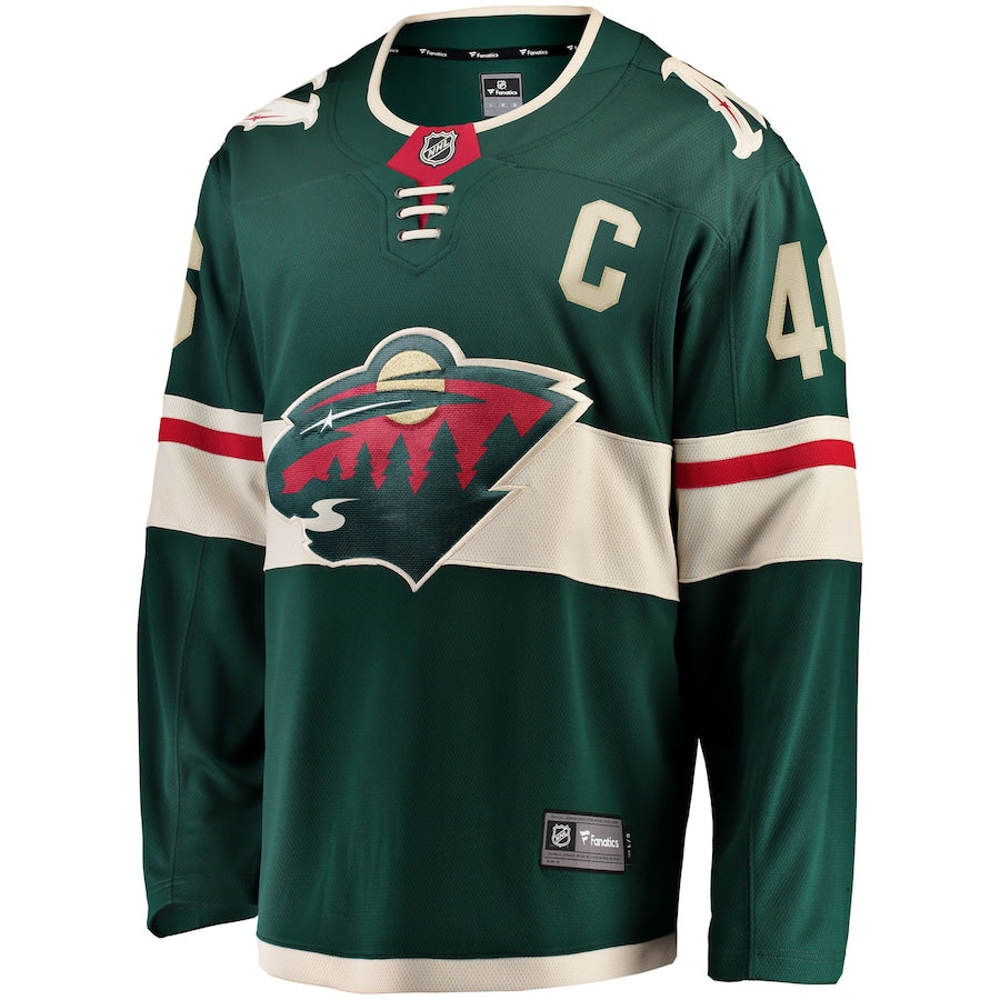 Jared Spurgeon Minnesota Wild Home Breakaway  Jersey - Green