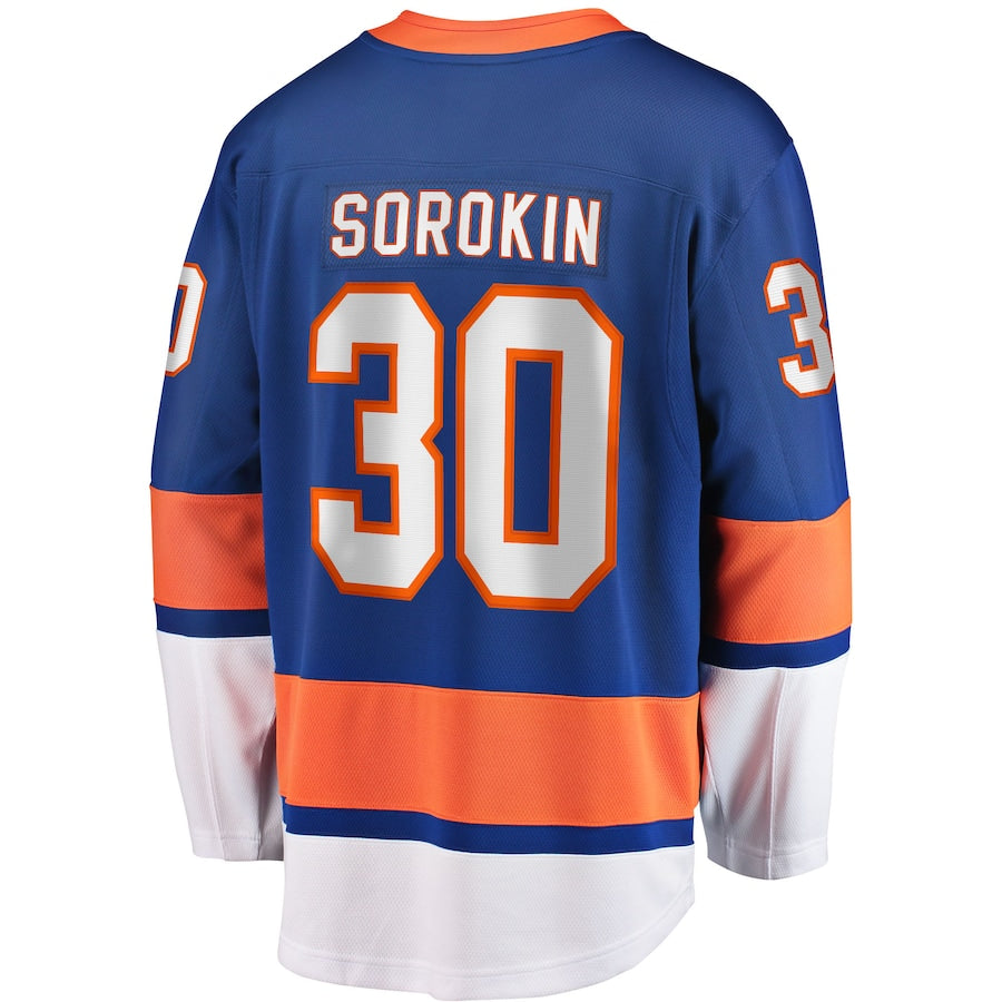 Ilya Sorokin New York Islanders   Home Breakaway  Jersey - Royal