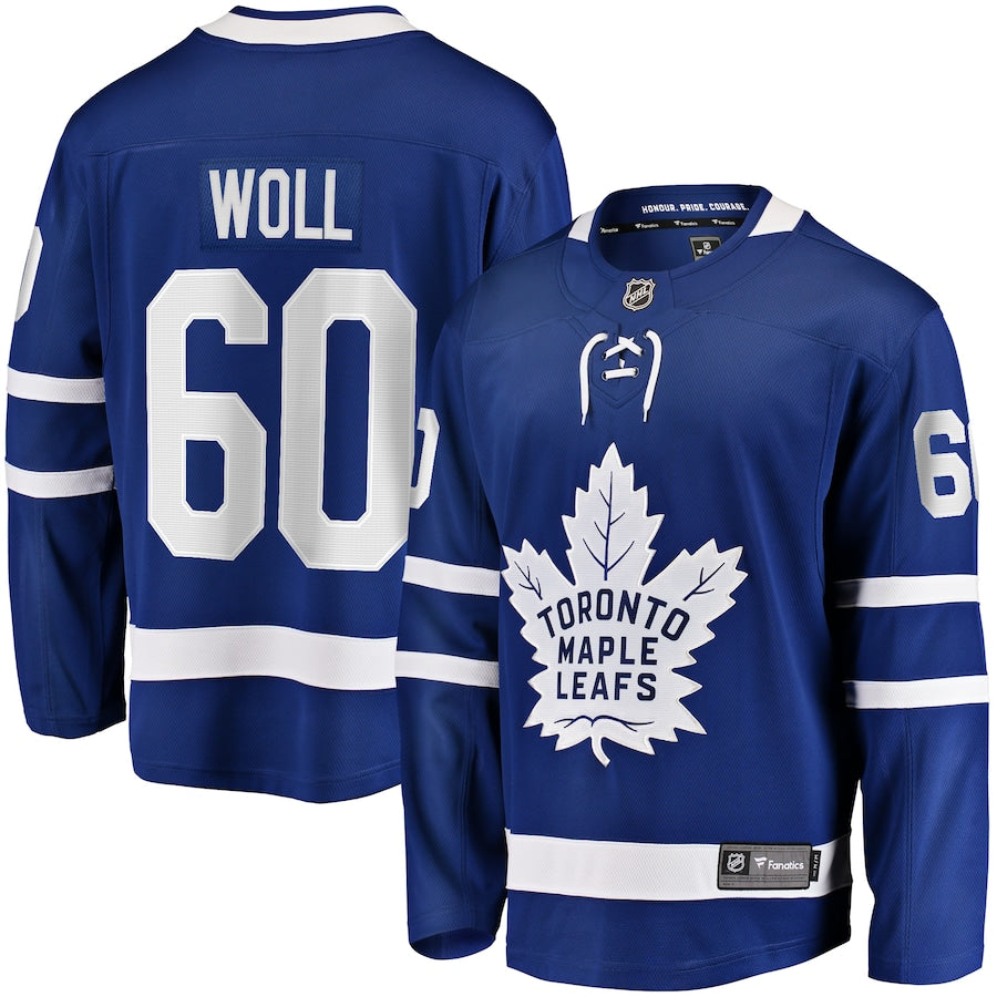 Joseph Woll Toronto Maple Leafs  Home Premier Breakaway  Jersey - Blue