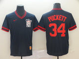 Men's Minnesota Twins Kirby Puckett #34 Navy Baseball Jersey