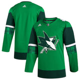 Men's San Jose Sharks adidas Kelly Green 2023 St. Patrick's Day Primegreen Authentic Jersey