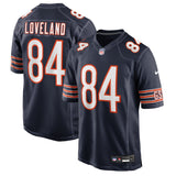 Chicago Bears Colston Loveland Nike Navy 2025 NFL Draft First Round Pick Game Jersey