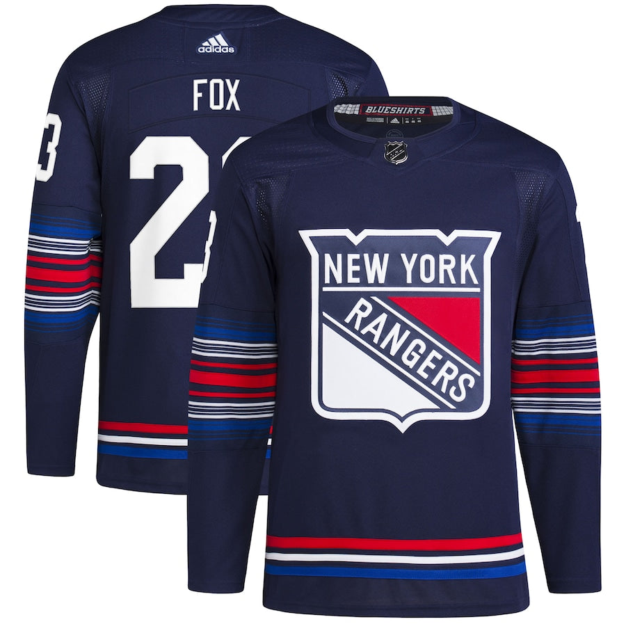 Adam Fox New York Rangers   Alternate   Primegreen  Jersey - Navy