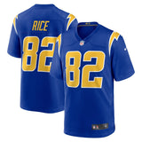Brenden Rice Los Angeles Chargers Nike 2024 NFL Draft 2nd Alternate Game   Jersey - Royal