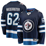 Men's Winnipeg Jets Nino Niederreiter Fanatics Navy Jersey