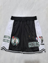 JUST DON Boston Celtics Black Pocket Shorts