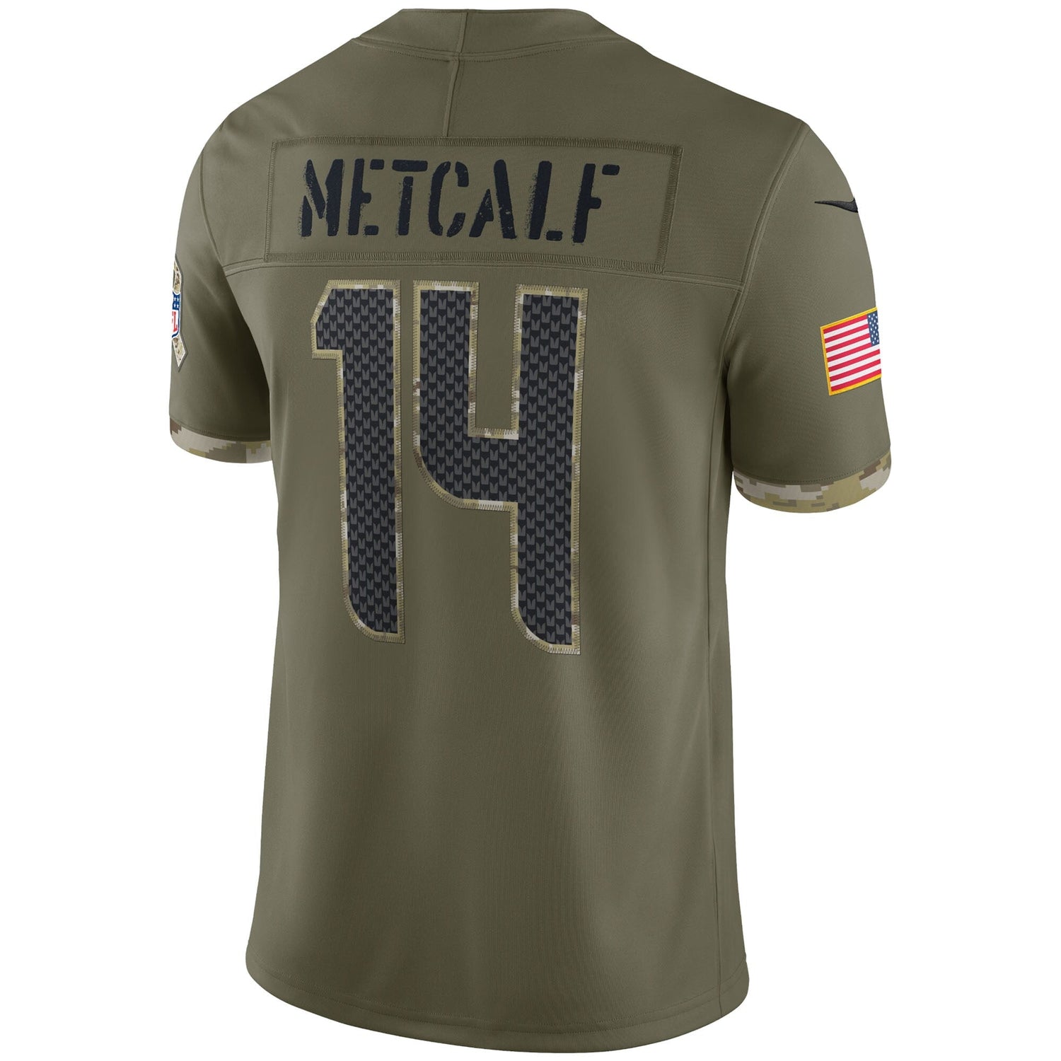 DK Metcalf Seattle Seahawks Nike 2022 Salute To Service Limited Jersey - Olive