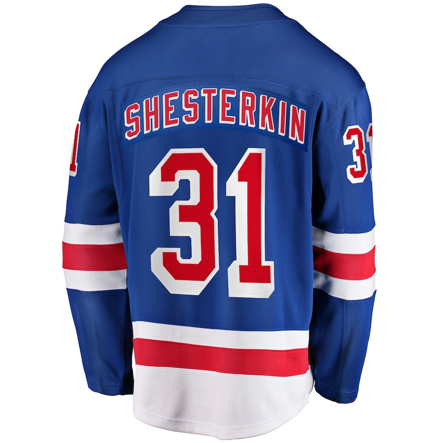 Igor Shesterkin New York Rangers   Home Breakaway  Jersey - Blue