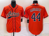 Men's Houston Astros Yordan Alvarez #44 Orange  Jersey Joint Edition