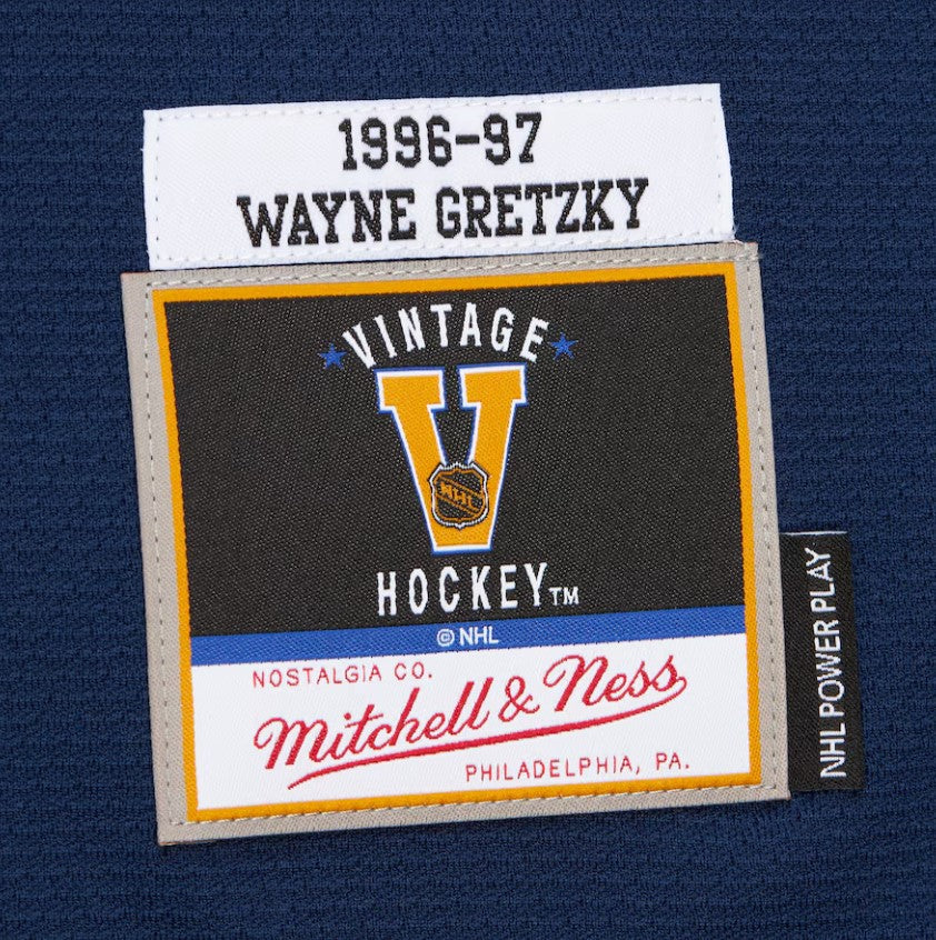 Men's Wayne Gretzky Navy New York Rangers 1996/97 Power Play Player Jersey