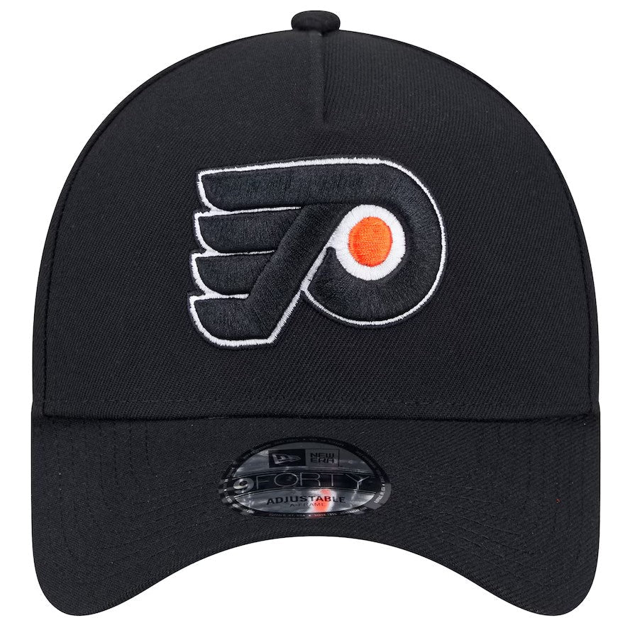 Men's Philadelphia Flyers NHL New Era Black 9Forty A-Frame Snapback Hat