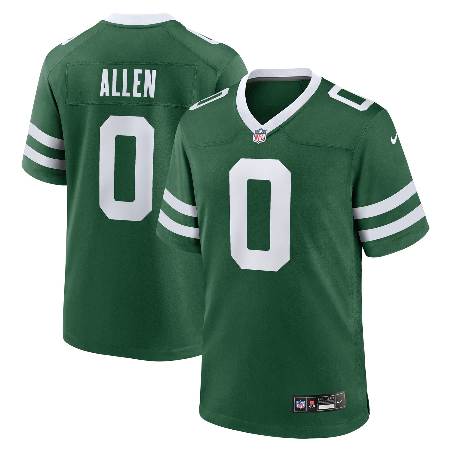 Braelon Allen New York Jets Nike Game Jersey - Legacy Green