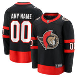 Ottawa Senators   Home Custom Breakaway Jersey - Black