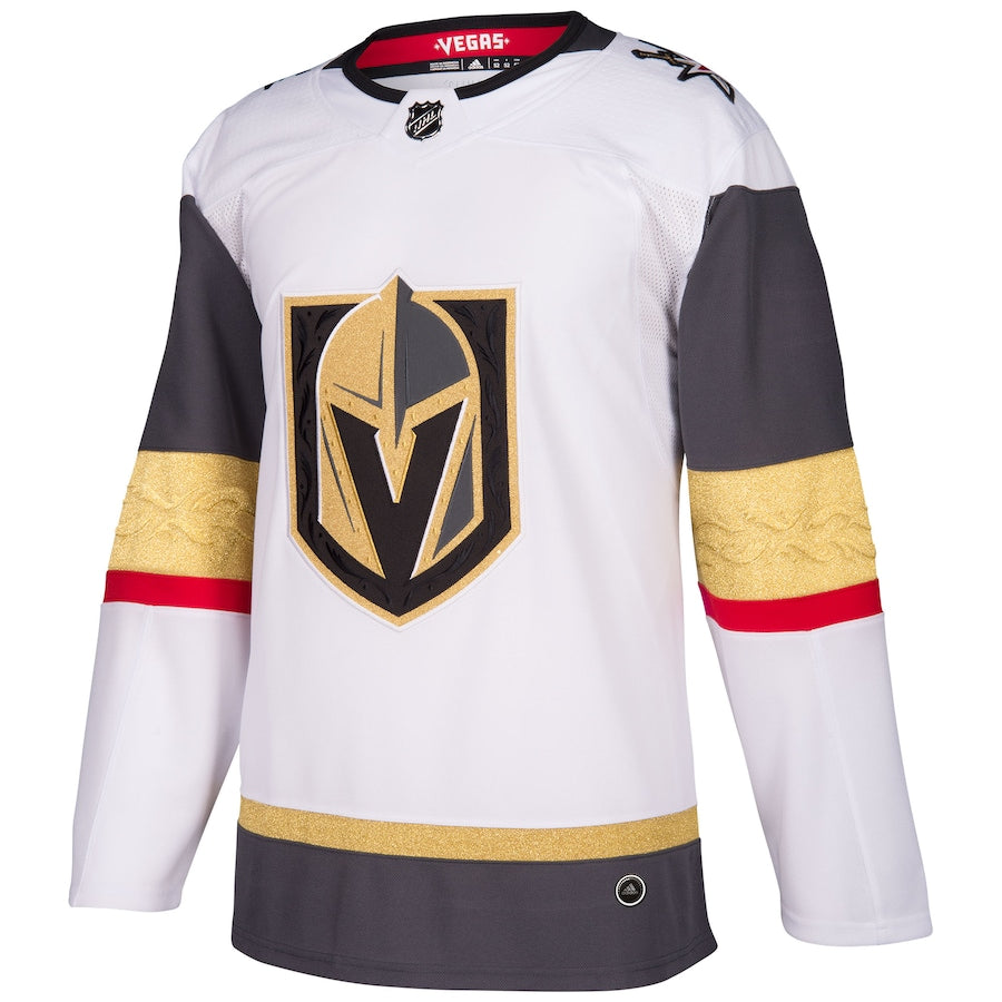 Men's Vegas Golden Knights adidas White Away Authentic Blank Jersey