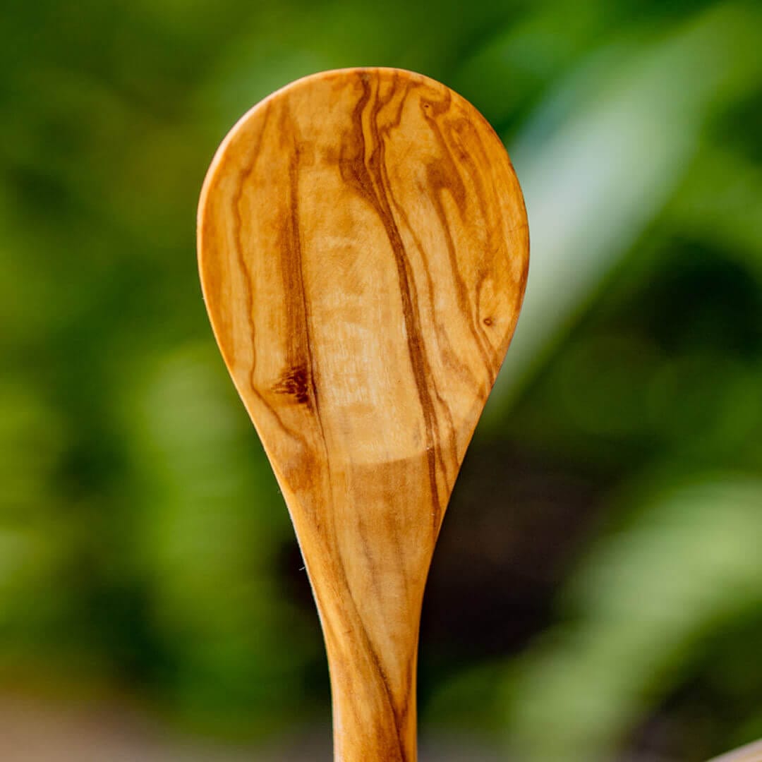 3-Pc Olive Wood Cooking Spoons Set