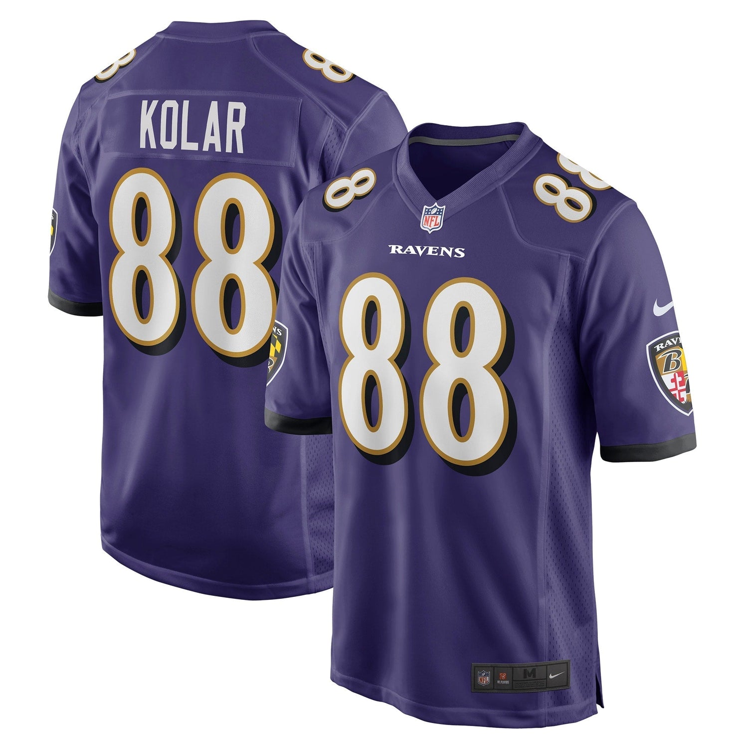 Charlie Kolar Baltimore Ravens Nike   Game Jersey - Purple