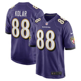 Charlie Kolar Baltimore Ravens Nike   Game Jersey - Purple
