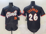 Men's San Francisco Giants Matt Chapman #26 Black 2025 City Connect Limited Player Jersey
