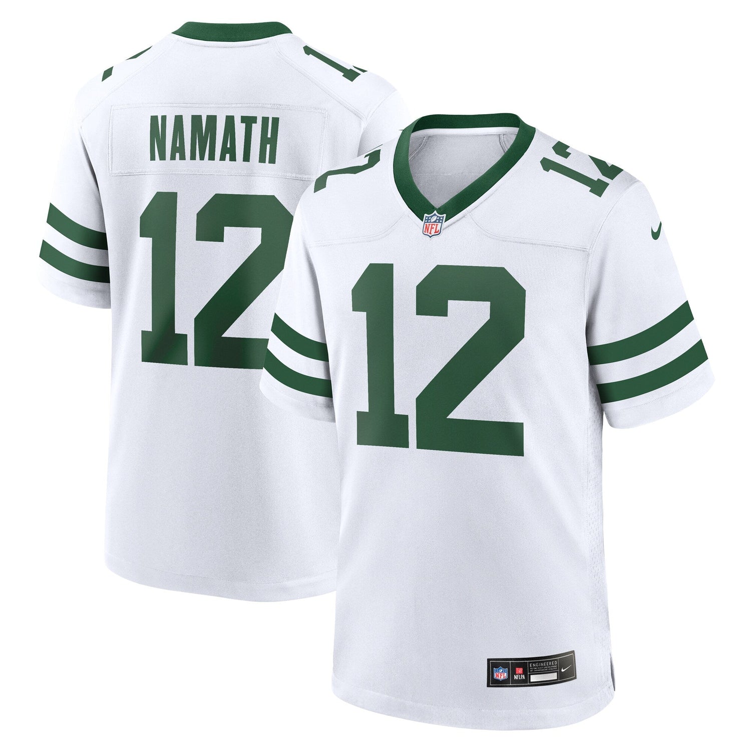 Joe Namath New York Jets Nike Legacy Retired   Game Jersey - White