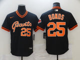 Men's San Francisco Giants Barry Bonds #25 Black Player Jersey
