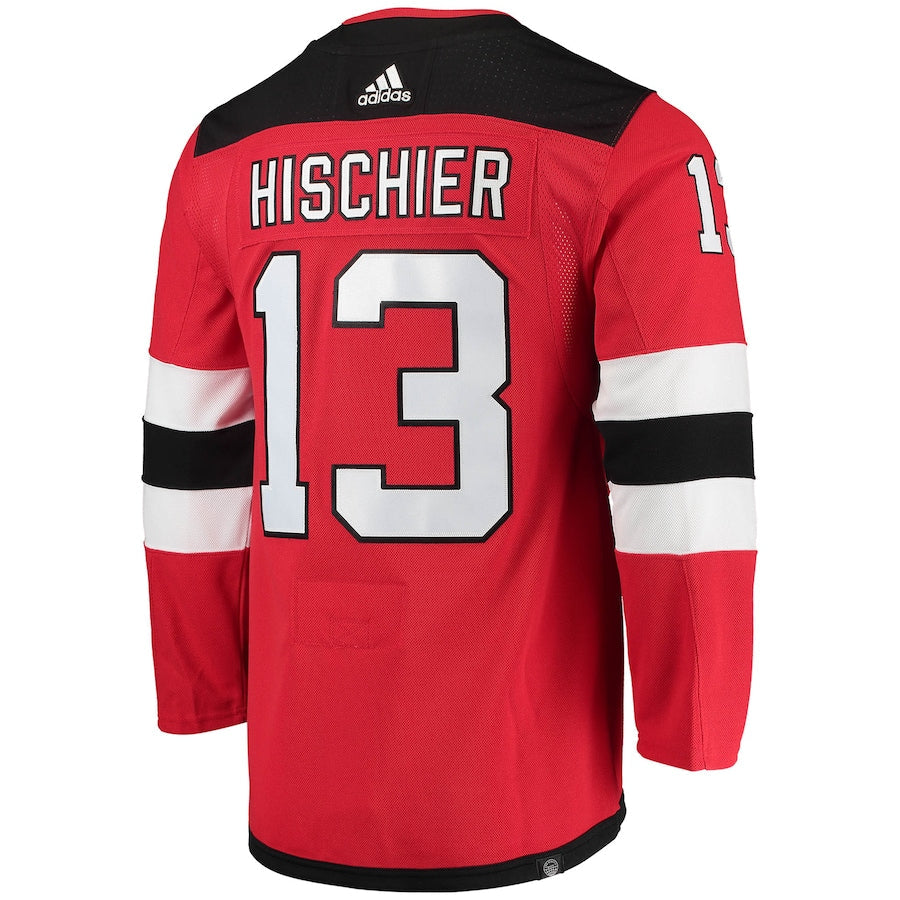 Nico Hischier New Jersey Devils   Home Primegreen   Jersey - Red