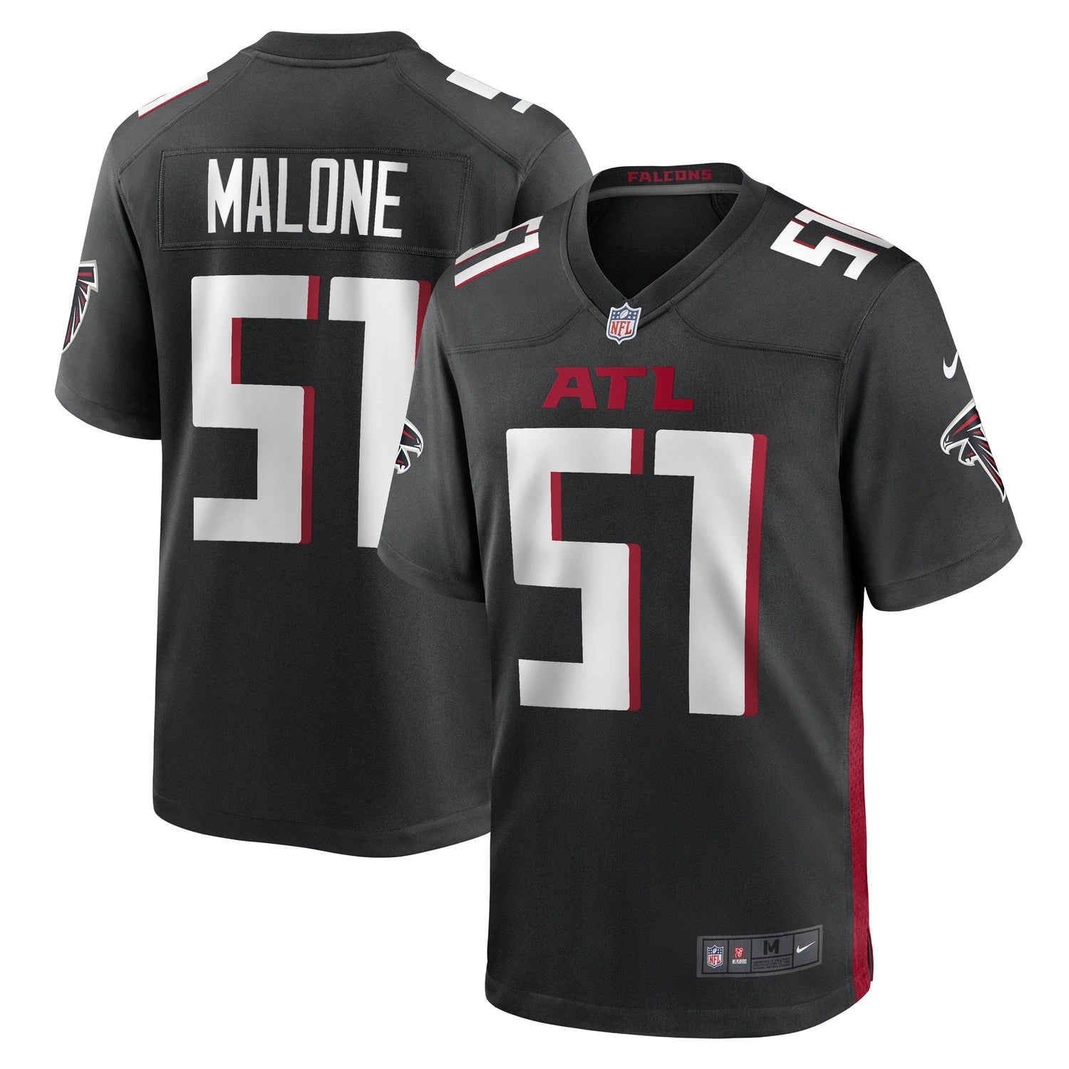 DeAngelo Malone Atlanta Falcons Nike Game   Jersey - Black